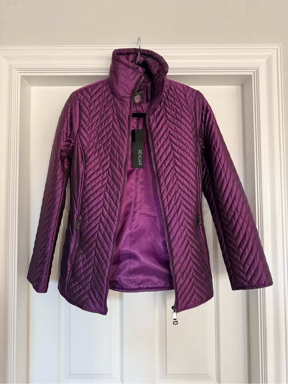 Quilted Packable Jacket - Deep Purple